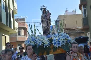 Procesión marítimo-terrestre de Melenara 2018 (Foto TA)